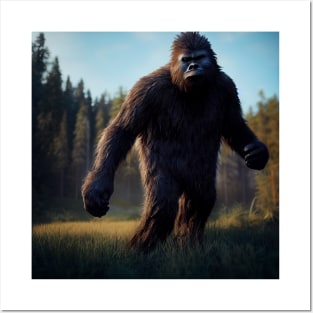 Sasquatch in Nature Posters and Art